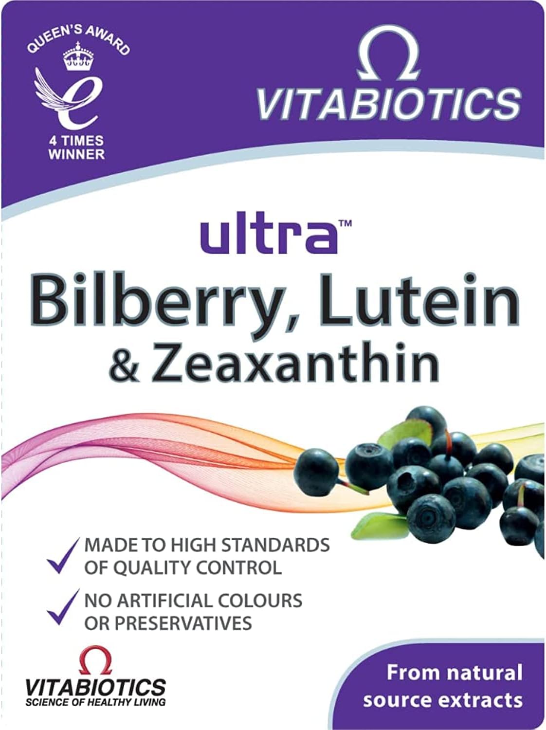 Bilberry, Lutein and Zeaxanthin Tablets, Vitabiotics Ultra