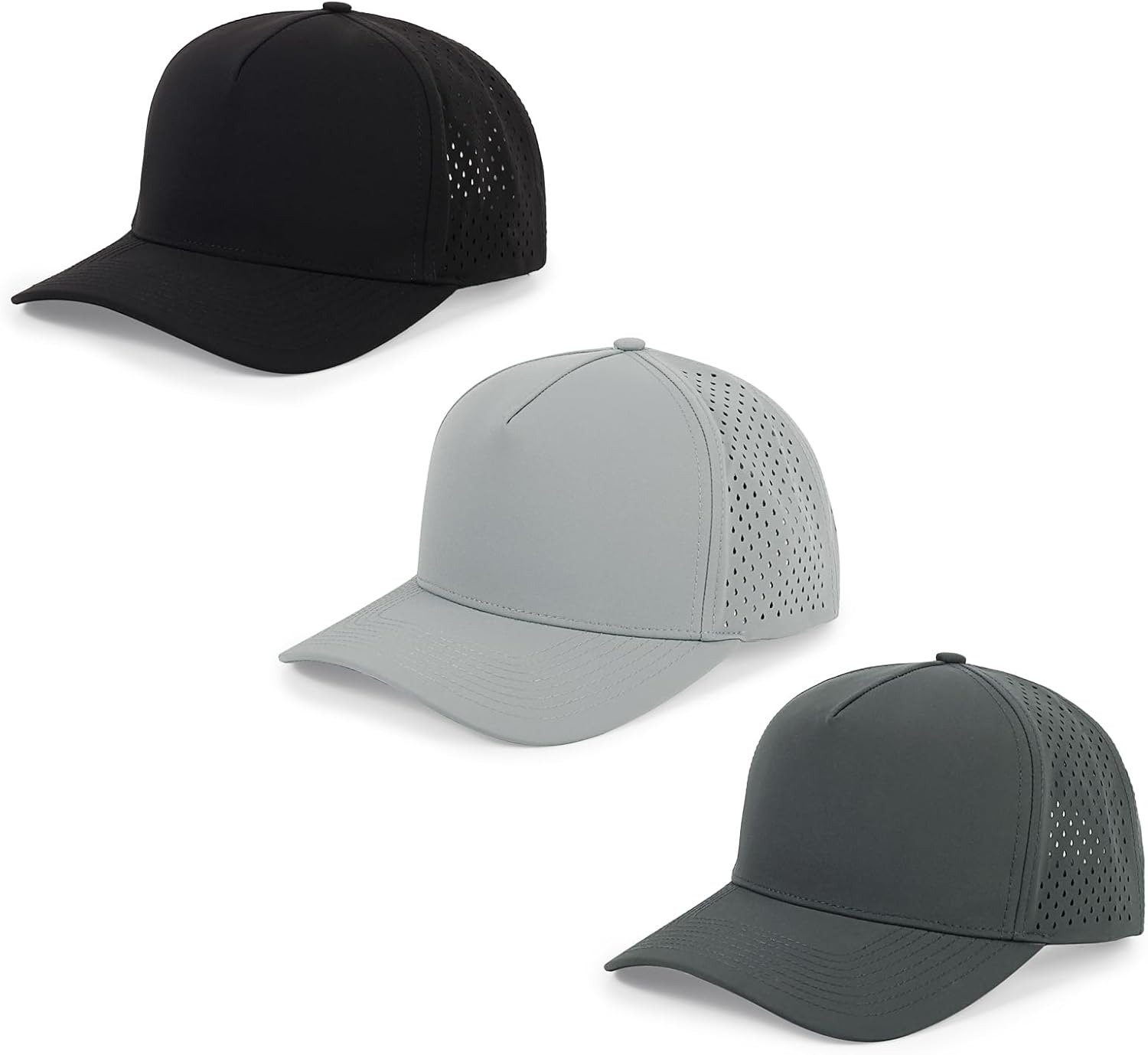 HH HOFNEN Quick Dry Baseball Cap Mesh Snapback Hat Sun and Rain Protection Golf Ball Cap for Men Women