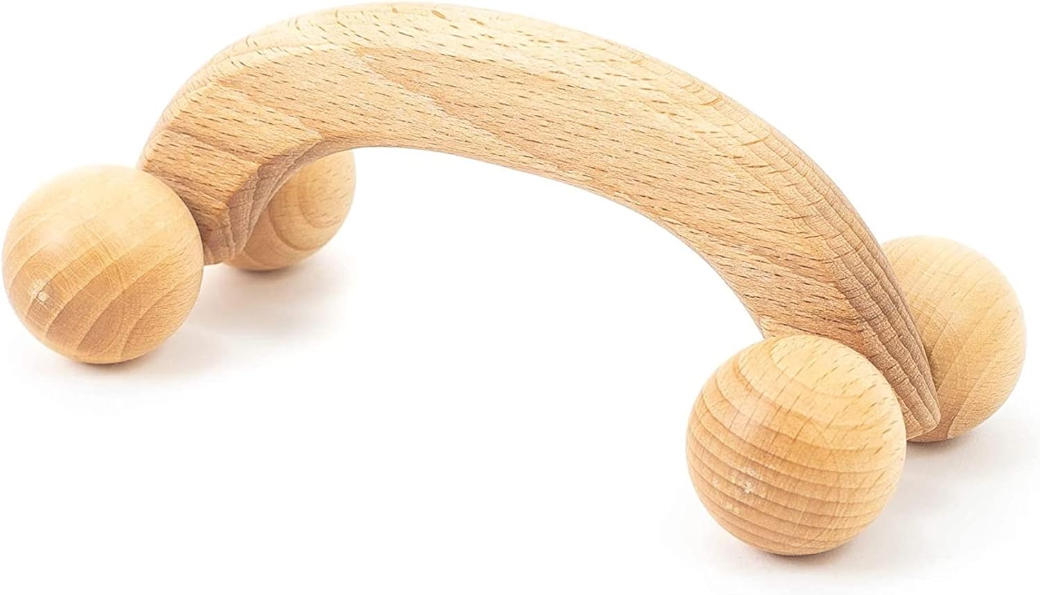 Tuuli Accessories Massage Muscle Roller Tool Massager for Back Neck Shoulder Arms Legs Body Wooden Balls 18 x 7 x 6 cm