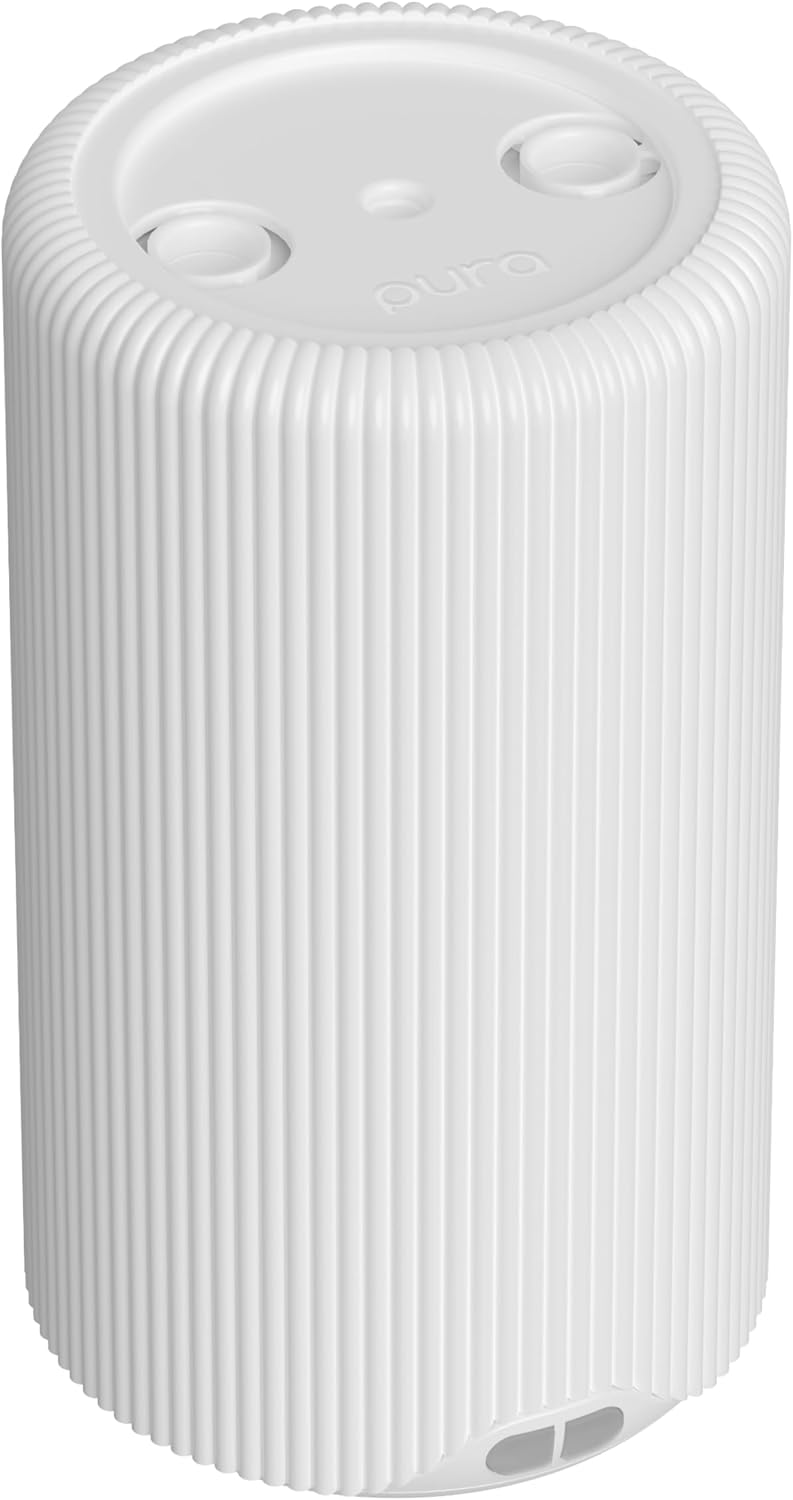Pura Plus - Smart Fragrance Diffuser for Large Spaces - Adjustable Smart Home Diffuser with Automatic Fragrance Vial Detection - Wi-Fi Smart Diffuser for Luxury Home Scenting - White