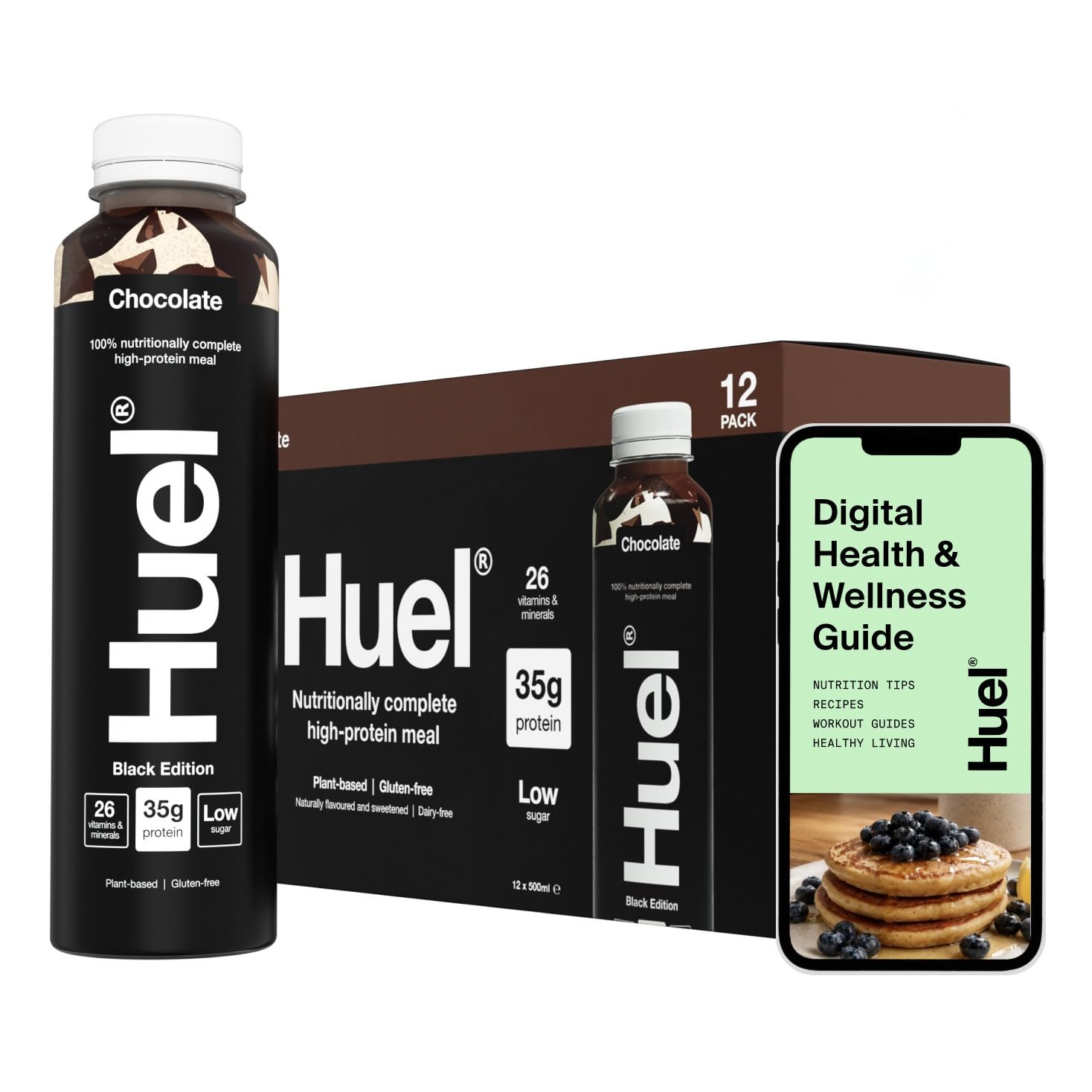 Huel Black Edition Ready-to-Drink | Meal Replacement Protein Shake | Vegan
