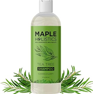 Clarifying Shampoo for Build Up & Oily Hair - Tea Tree Shampoo for Men and Women with Rosemary Essential Oil for Oily Hair and Scalp - Color Safe Vegan Sulfate Silicone & Paraben Free (8 Fl Oz)