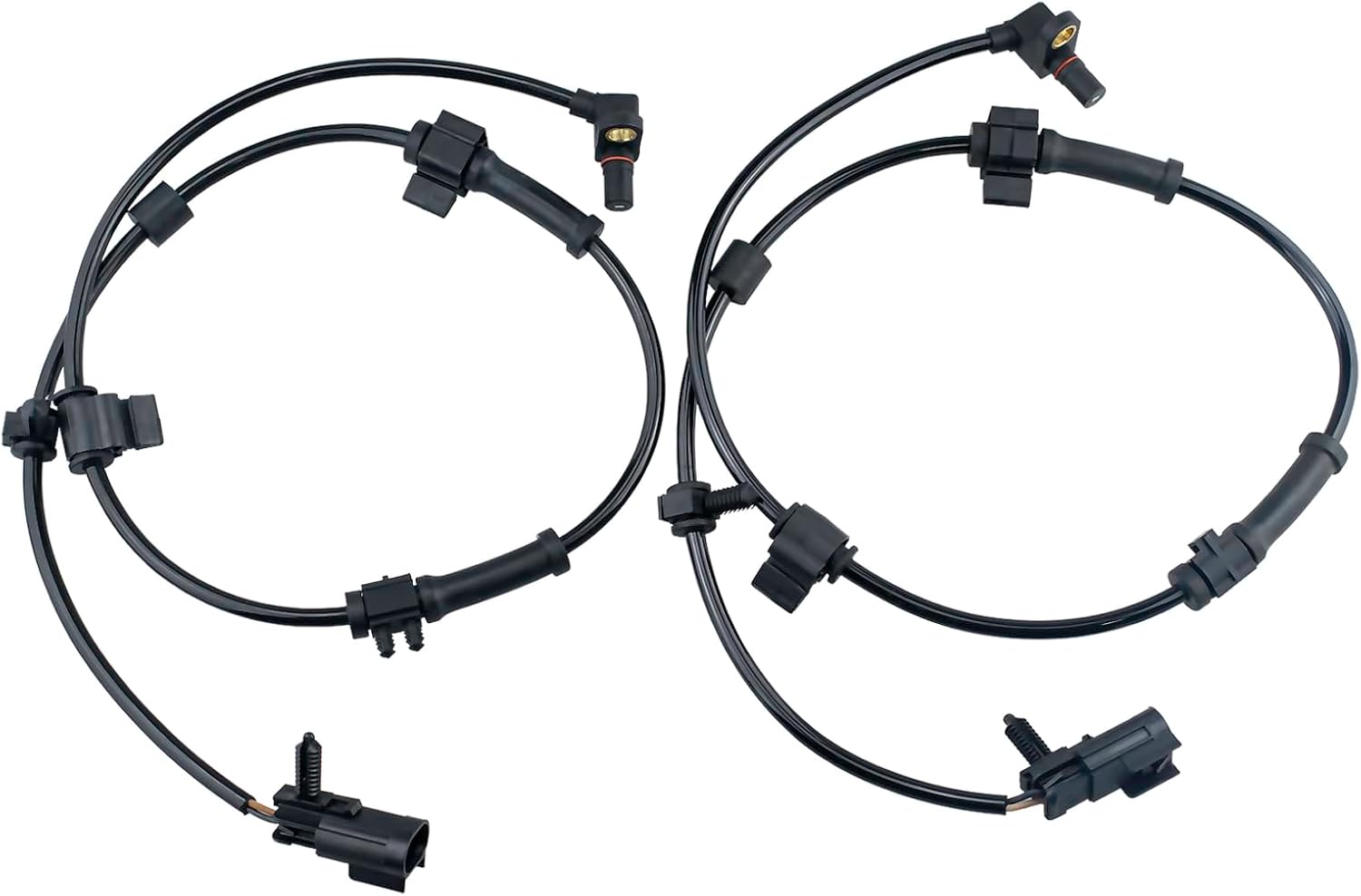Front ABS Wheel Speed Sensor Left & Right fit for 02-09 Chevy Trailblazer EXT SSR GMC Envoy XL XUV, Buick Rainier, Saab 9-7x, Oldsmobile Bravada 2002 2003 2004 2005 2006 2007 2008 2009, 2pc