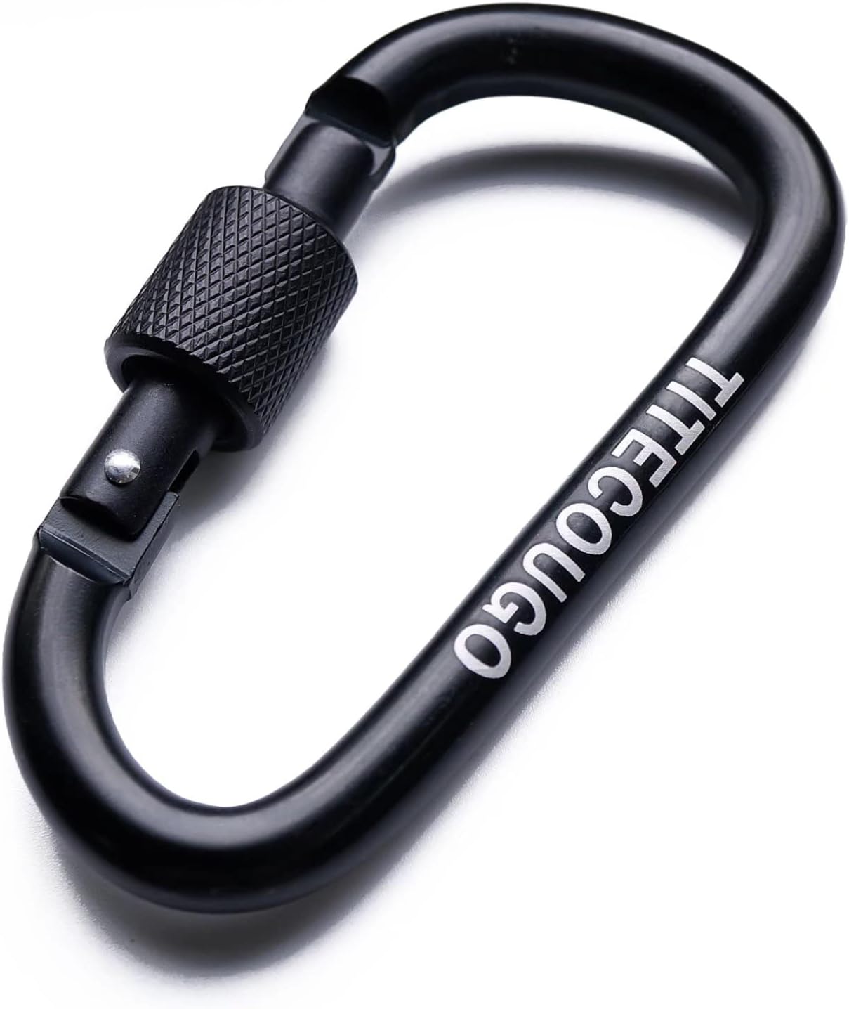 TITECOUGO Locking Carabiner Clip Aluminum Alloy D-Ring Key Chain Hook
