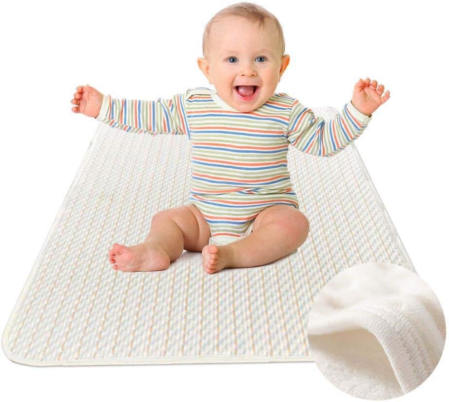 Yoofoss Waterproof Sheet Incontinence Bed Protector Washable Crib Mattress Sheets for Baby Toddlers Children Adults Pets 70x100cm