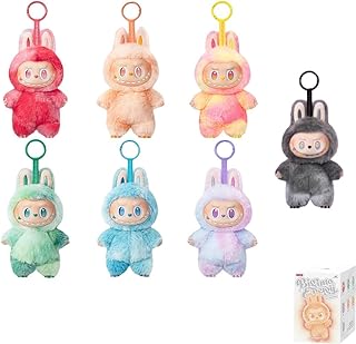 Plush Keychain 3.0 LA-BU-BU Plush Keychain Doll Accessories,Decoration Keyring Hanging Pendant Collection for Backpack, Car, Bag,V3 Randomized Single box -big energy