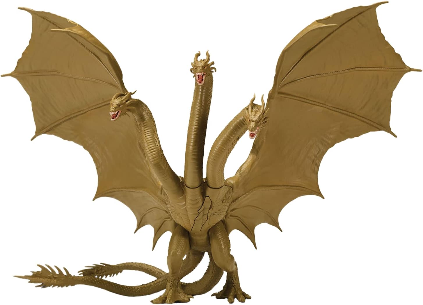 MonsterVerse Godzilla King of the Monsters 6 Inch Titan King Ghidorah Articulated Action Figure with Battle Damage Reveal Feature, Suitable for Ages 4 Years+