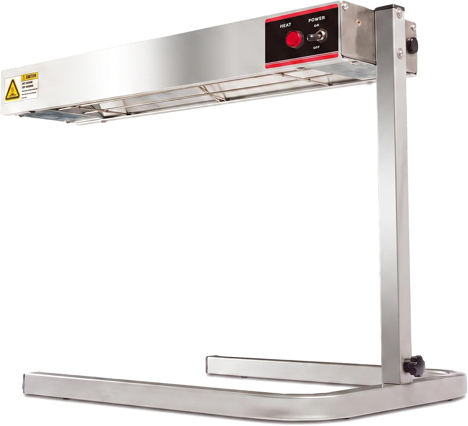 Countertop 24" Food Heat Lamp with Adjustable Stand Food Warmer Fry Heating Lamps Commercial (24 inch with Stand)