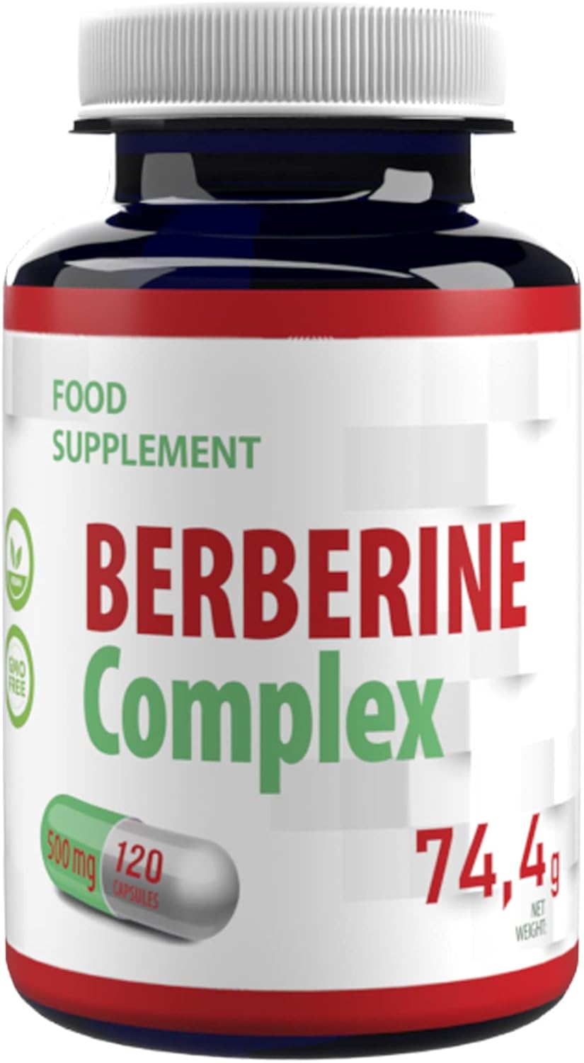 Hepatica Berberine Complex 500mg | 120 Vegan Capsules | High Strength Metabolic, Blood Sugar Health Support | 3rd Party Lab Tested | Gluten & GMO Free