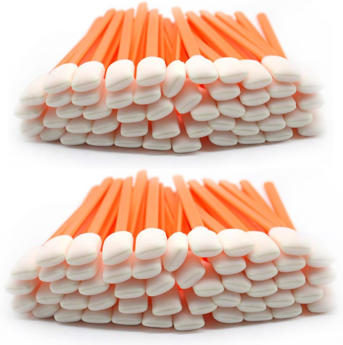 Wellgler's Foam Cleaning Swab,for Electronics, Camera, Optical Lens Cleaning and Clean Inkjet Printer (200pcs Orange)