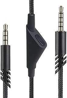 Replacement for Astro A40TR Inline Mute Cable Cord,Mute Function Audio Gaming Wire Compatible with Astro A40 TR Headsets (2 Meter, Mute Function)
