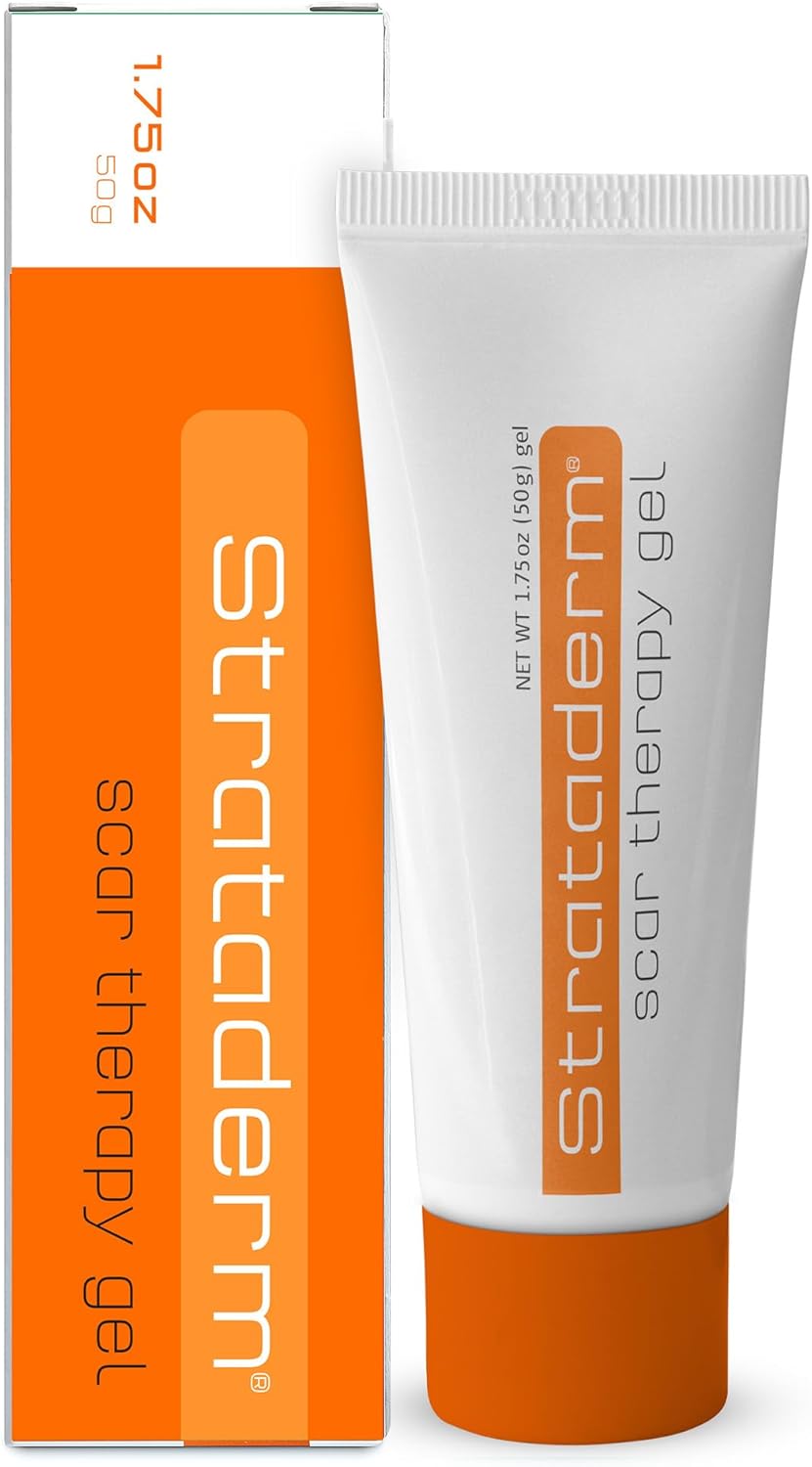 Strataderm Professional Scar Therapy Gel | Old and New Scars from General Surgery, Trauma, Wounds, Burns, Bites, Acne & Skin Disease | Reduces Redness, Discoloration, Discomfort & Itch | 50g (1.75oz)