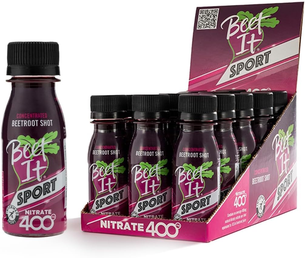 Beet It Sport Nitrate 400 - High Nitrate shots - Concentrated Beetroot Juice (15 x 70ml) Boost Nitric Oxide and Athletic Endurance Performance