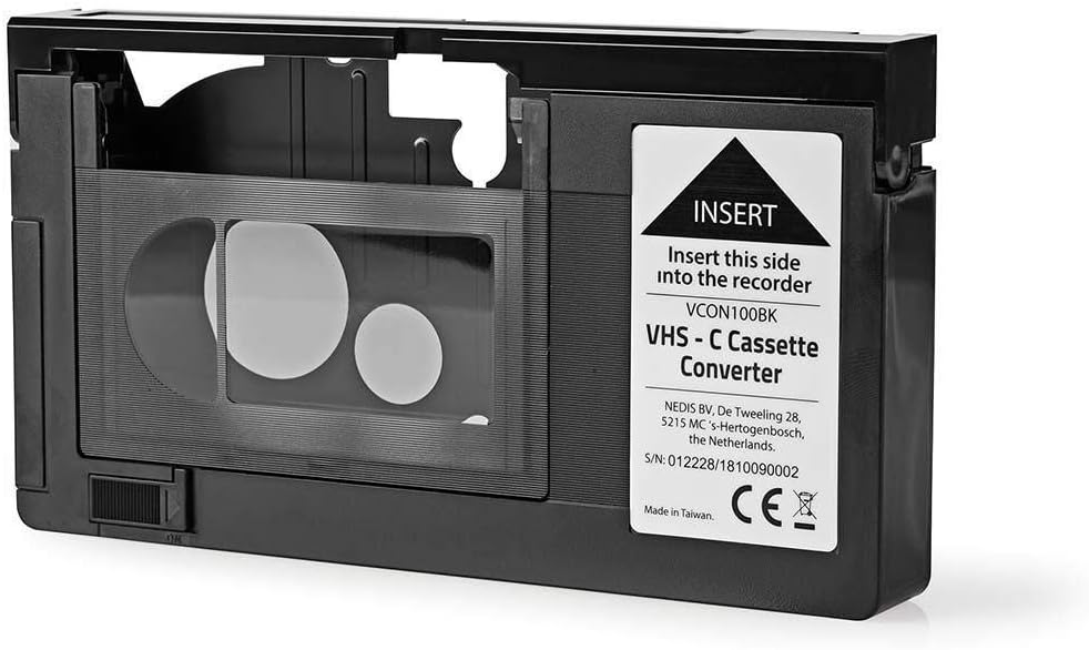 nedis VHS-C ADAPTOR - Tape Adapter, Black
