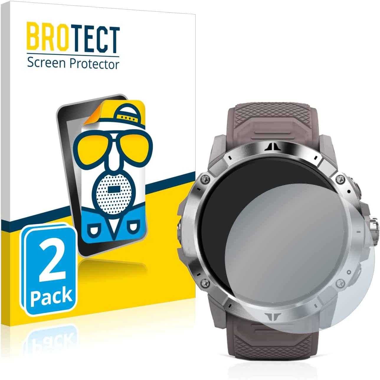 brotect Screen Protector Anti-Glare compatible with Coros Vertix 2 (2 Pack) Screen Protector Matte, Anti-Fingerprint Protection Film