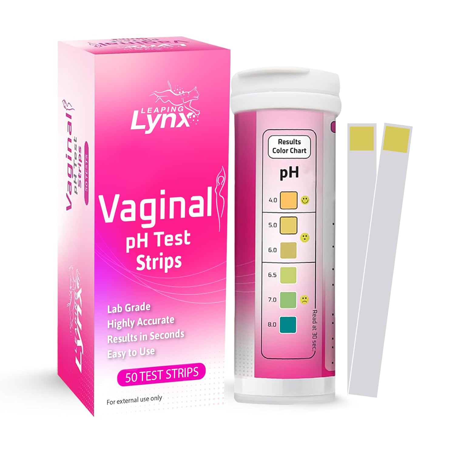 Vaginal pH Test Strips for Women - [50ct] BV Test Strips for Women & Feminine Care, pH Balance for Women – UTI Strips Tests for Women, UTI Test Kit for Vaginal Health and Yeast Infection Test