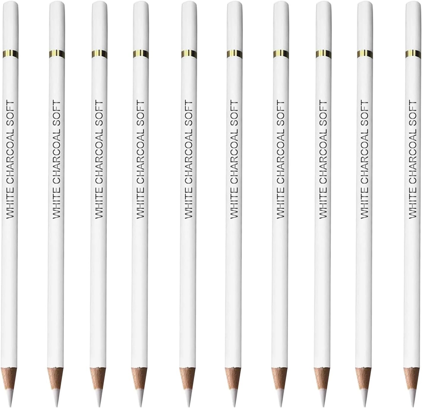 Ycfish White Charcoal Drawing Pencils Set for Artists, Highlight Sketch and Art Craft Drawing