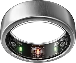 Oura Ring Gen3 Horizon - Brushed Titanium - Size 11 - Smart Ring - Size First with Oura Ring Gen3 Sizing Kit - Sleep Tracking Wearable - Heart Rate - Fitness Tracker - 5-7 Days Battery Life
