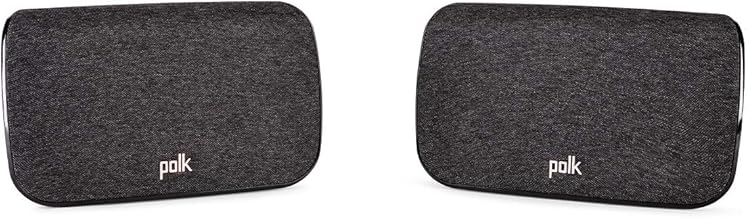 Polk Audio SR2 Wireless Surround Sound Speakers for Select Polk React and Magnifi Bars - Immersive Surround Sound, Easy Set Up, Multiple Placement Options, 2 Count (Pack of 1)