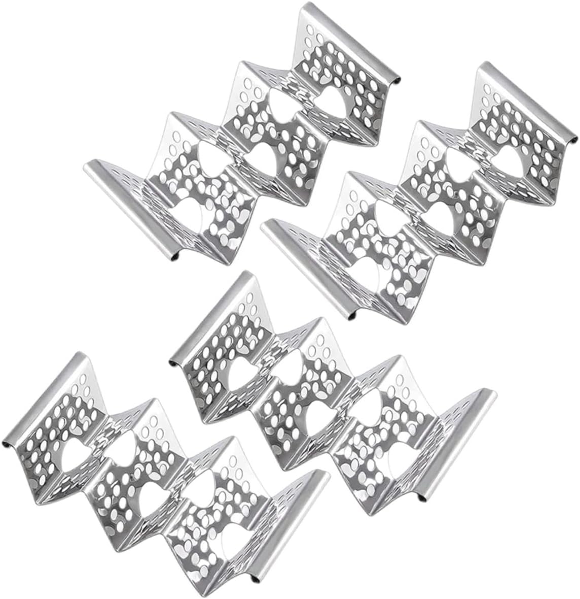 Ciieeo Metal Taco Rack Smooth Edges Easy to Clean Stainless Steel Taco Holder for Kitchen Use