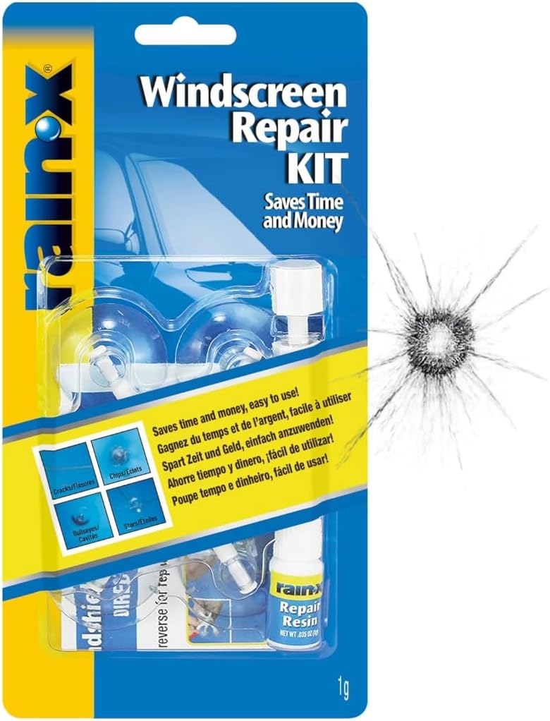 Rain-X Windscreen Cracks/Chips Repair Kit Easy Application - 15min Repair