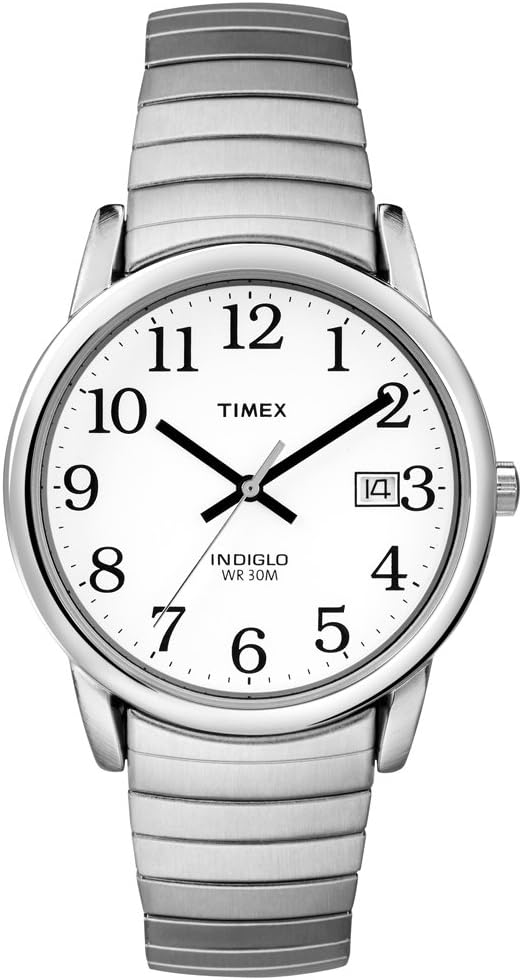Timex Easy Reader 35 mm Expansion Band Date Windown Watch