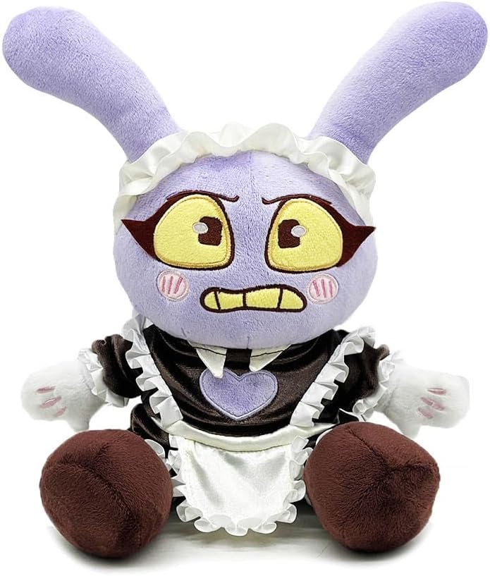 Maid-Jax Plush Doll The Amazing Circus Cute Rabbit Plush Toys - 11.02 Inch / 28 Cm, Purple