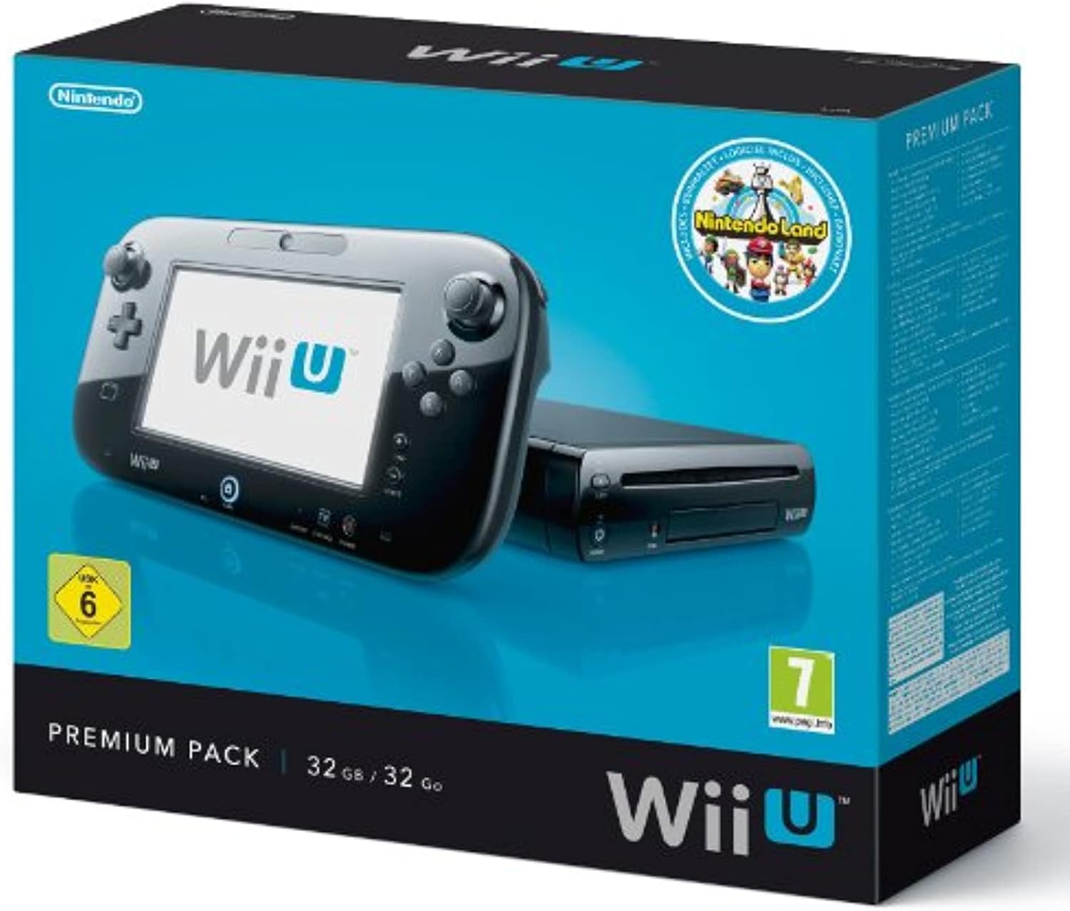 Nintendo Wii U Premium Pack - game consoles (Wii U, Black, 802.11b, 802.11g, 802.11n, 1080i, 1080p, 480i, 480p, 720p, DDR3, LCD)
