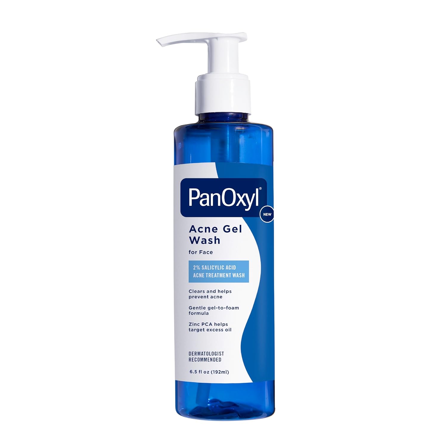 PanOxyl Acne Gel Face Wash, 2% Salicylic Acid, Helps Clear Acne, 6.5oz