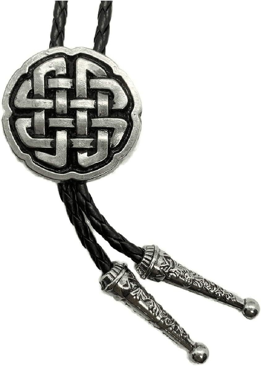Himongoo US NAVY Masonic MORS Celtic Knot BOLO Tie for Men Bridegroom Wedding Necklace Vintage Western Cowboy