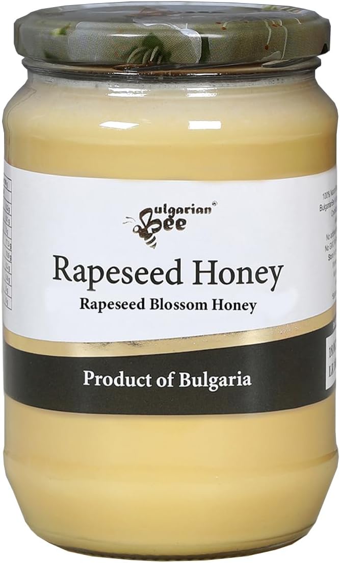 900 g Raw Rapeseed Blossom Bee Honey, Creamy and Smooth