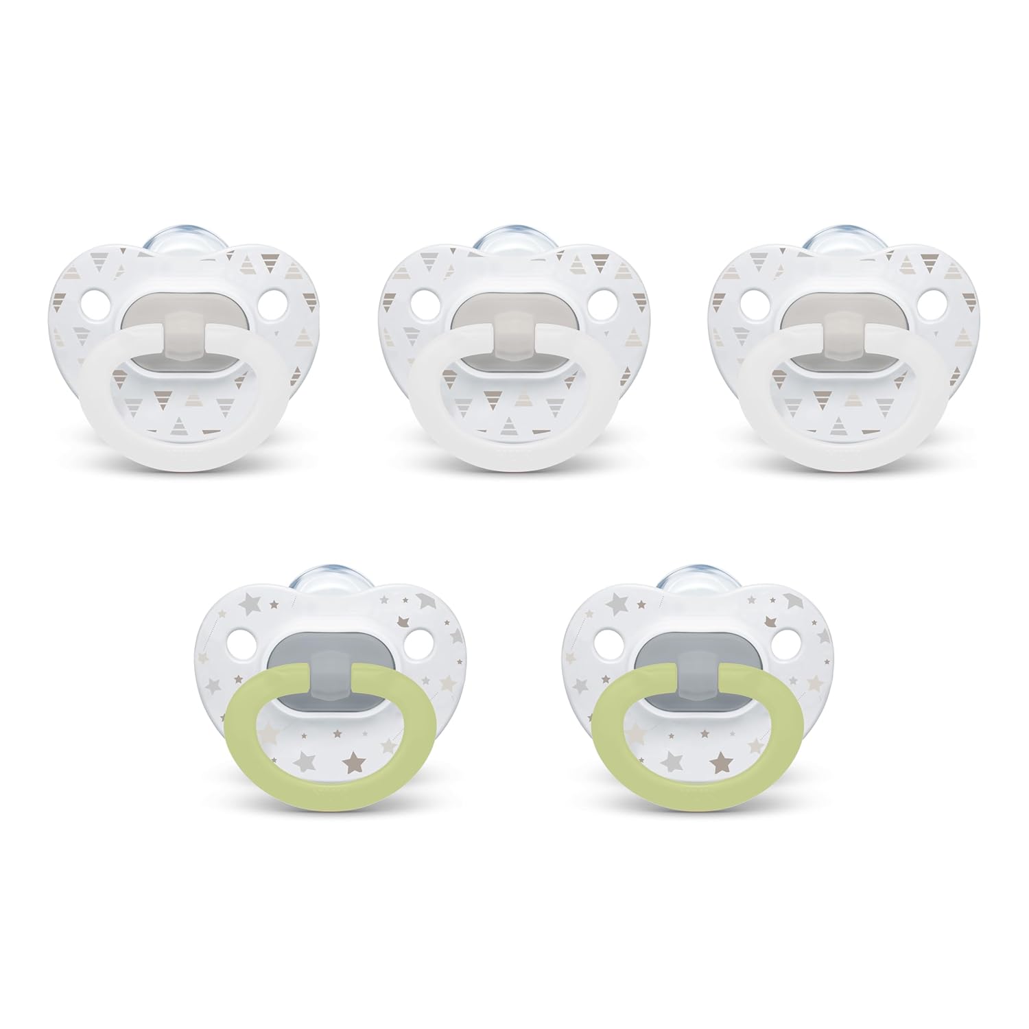 NUK Orthodontic Pacifiers, 6-18 Months, 5 Pack, Timeless Collection, Amazon Exclusive