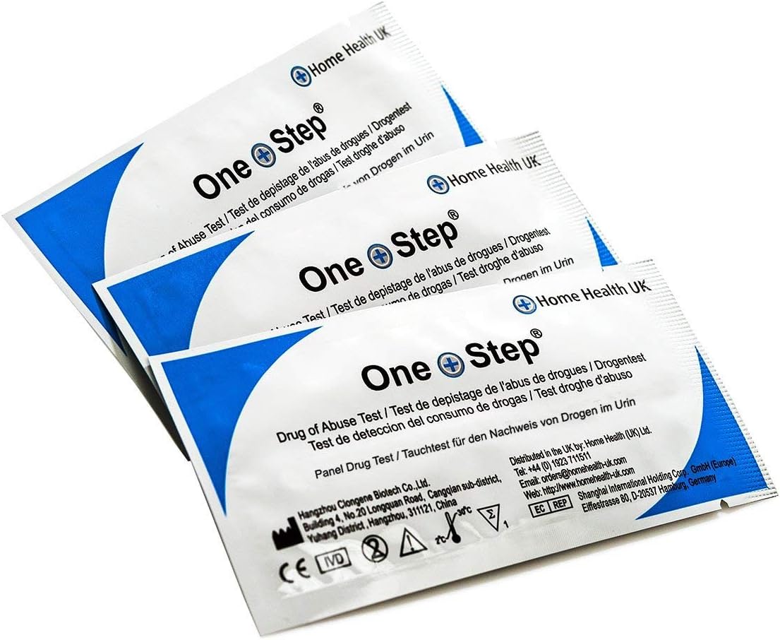 One Step Cannabis Urine Panel Drug Tests, 10 x Rapid Dip Card Testing Kits, 50ng/mL Cut-Off, Detects Marijuana, Hashish, THC, Ideal for Parents, Schools, Hospitals, Workplace