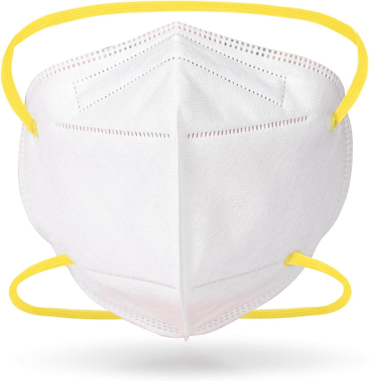MASC Mid-America Safety Corp Made in the USA White Disposable Protective Face Mask, Flat Fold Style, 20-Pack, (Headband), Part #NFT05W-01