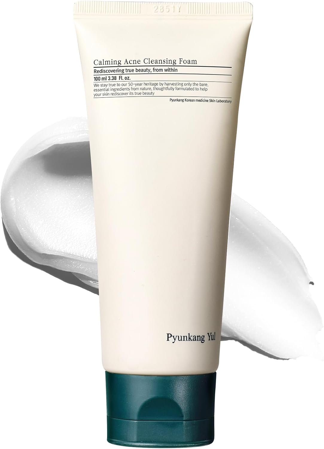 [PKY] Pyunkang Yul Calming Acne Cleansing Foam - Refreshing Facial Wash with AHA & Witch Hazel, Rapid Moisture Replenishment, Korean Skin Care (3.4 Fl. Oz, 100ml)