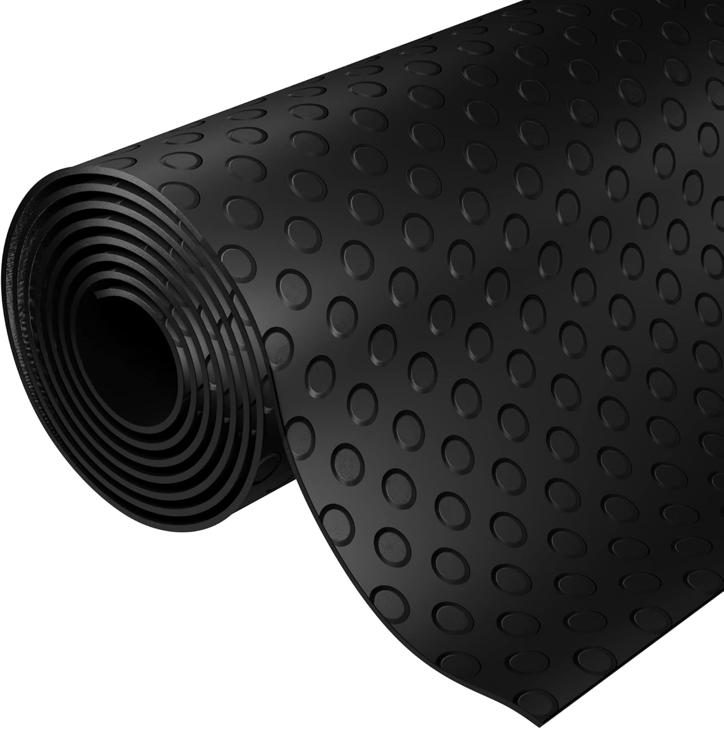 0.5m x 1.5m Coin Rubber Anti-Slip Garage Matting Flooring Roll 3mm Thick | 50cm x 150cm Floor Mat