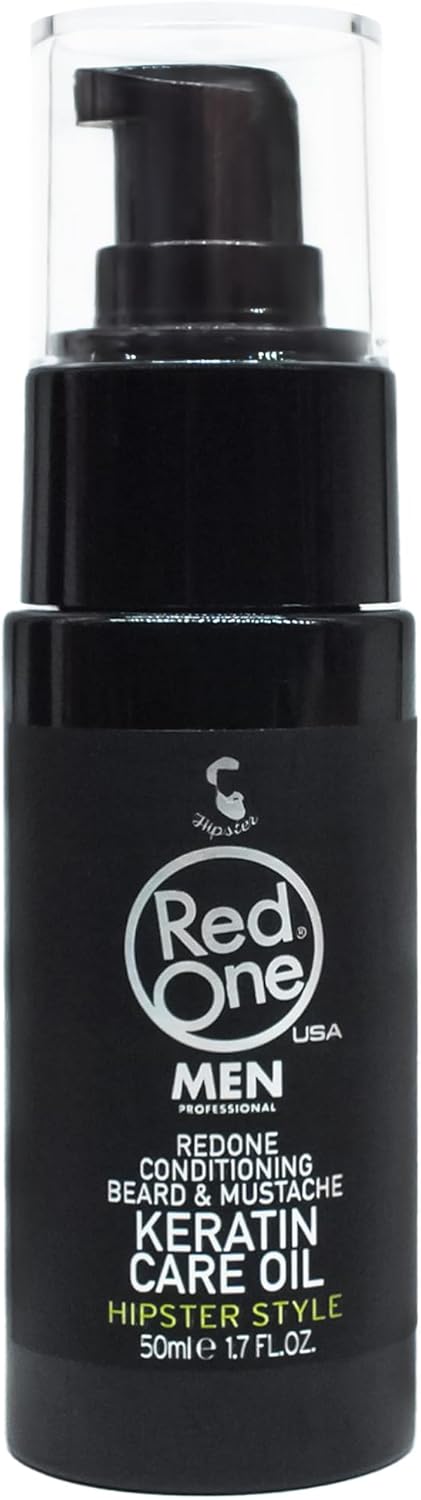 Redone Conditioning Beard & Mustache Keratin Care Oil 50ml | Hipster Style | Masculine Fragrance | Promotes Healthy Beard Growth (Keratin Oil) | Beard Styling