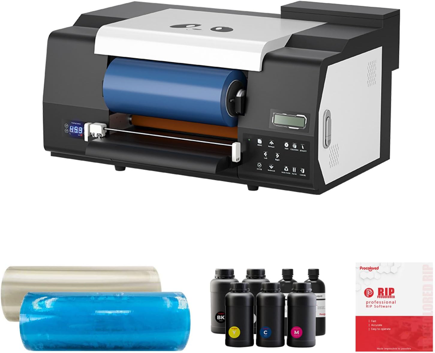 Procolored VF13Pro 2-In-1 Uv Dtf Sticker Printer With Dual Xp600 Printhead For UV DTF Cup Wraps Glass Metal Wood Tumbler Plastic Etc,Adhesive Printing For Custom Personalized Sticker (uv dtf printer)