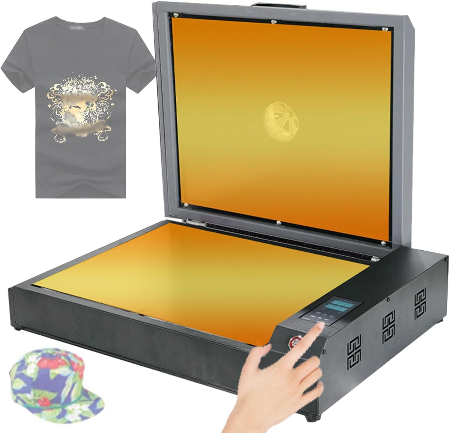 DTF Oven - A3 DTF Curing Machine, 930W DTF Dryer Oven, Adjustable 0-200°C Temperature and Timer 1-999s, 15.7 x 12.5'' DTF Heat Transfer Oven, Heat Transfer Film Printing for DIY Clothing