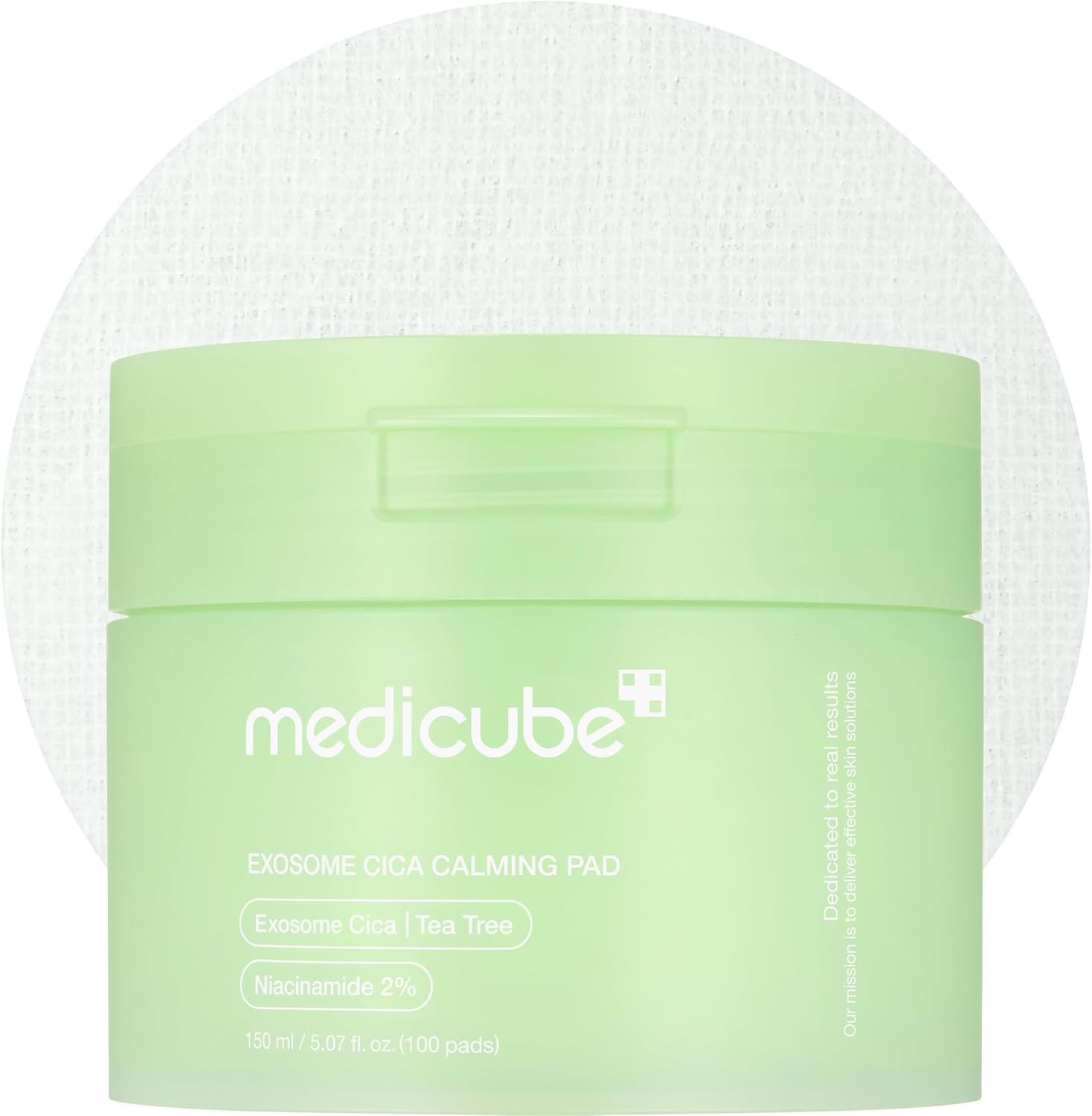 medicube Exosome CICA Tea Tree Calming Toner Pads for Sensitive Skin with Centella Asiatica Help Reduce Redness & breakouts. Low-irritating & Hydrating Daily Care, Korean Skincare, Vegan (100 Pads)