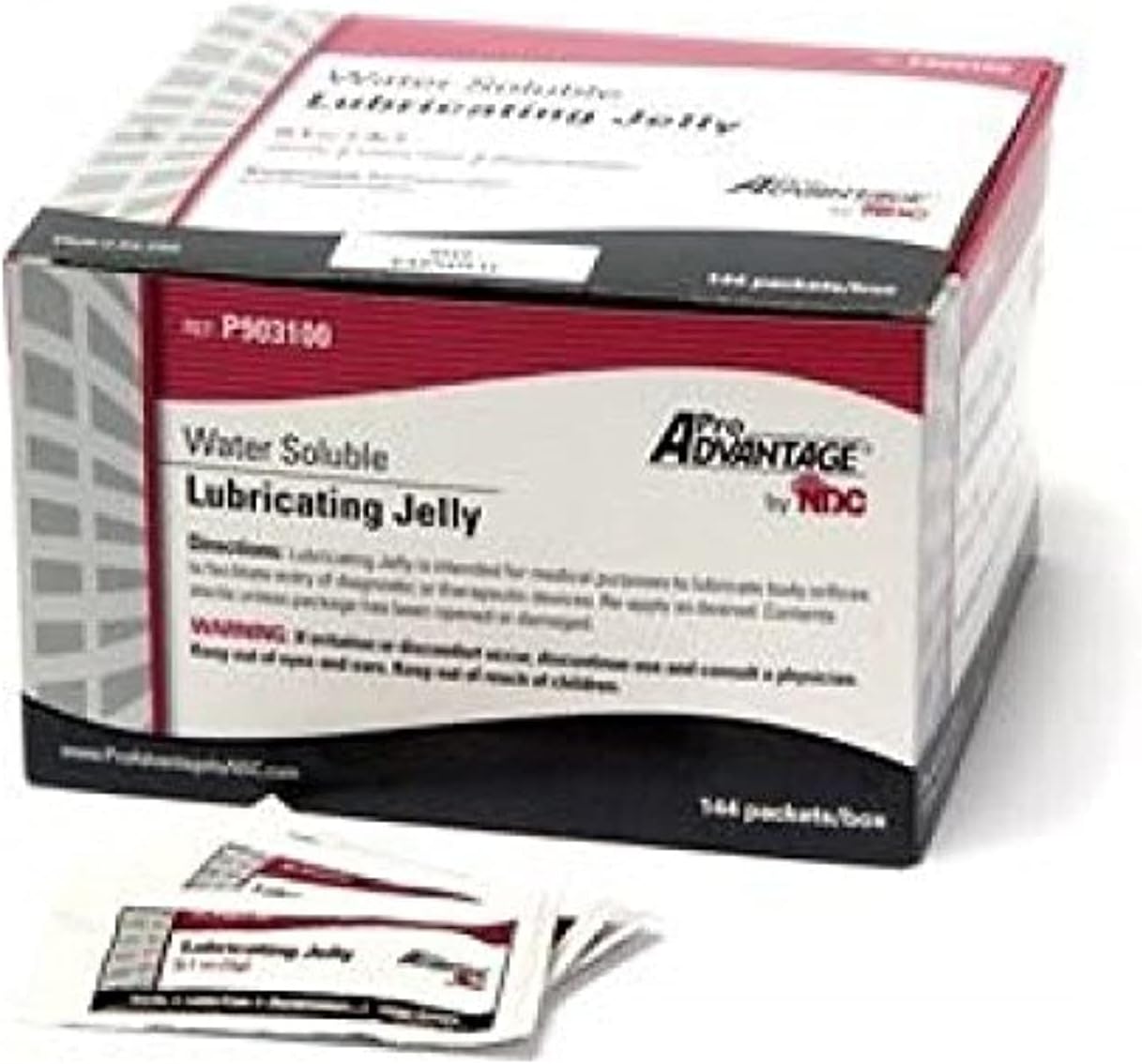 Water Soluble LUBRICATING JELLY 3 gm, 144 Individual Sterile Packets