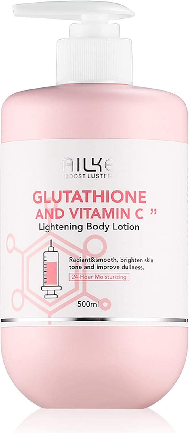 Whitening And Black Spot Corrector,Body Skin Care Lotion,With Glutathion Shea Butter Collagen,Quick Absorption,Anti-Wrinkle,Glowing Skin Tone,Hand &Leg Moisturizing Cream 500ML/17.6oz