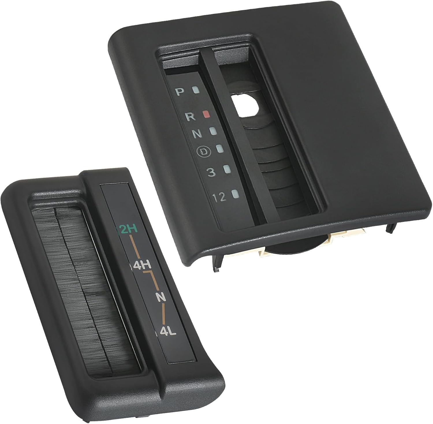 Shifter Bezel Cover for Transfer Case & Automatic Transmission Floor Console Compatible with Jeep Cherokee XJ 1997-2001 Gear Selector Shift Indicator Panel Repair Accessories Parts