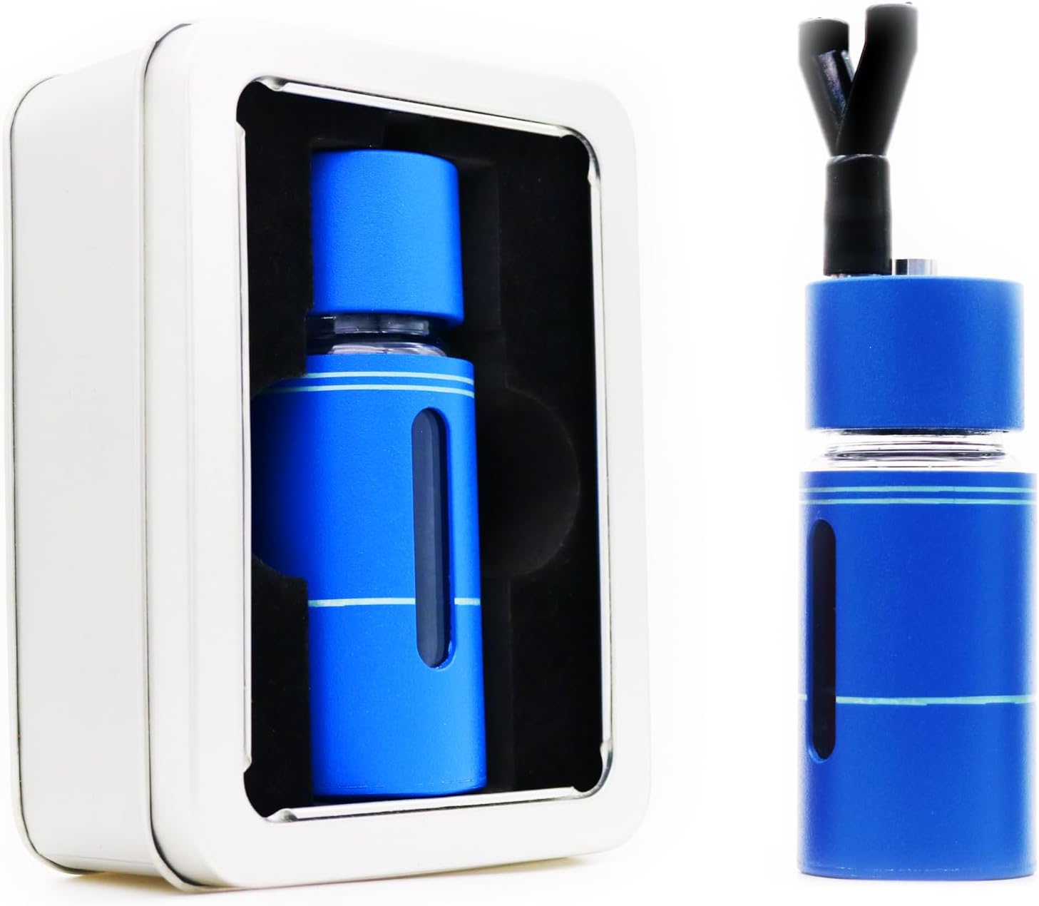 Poppers Bottle,Leakproof Aroma Inhaler Bottle, Empty Bottle No Liquid Inside (Blue)