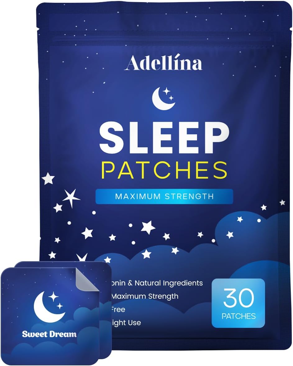 Adellina Wellness Patches for Adults – All-Natural, Skin-Friendly Adhesive Patches, Easy to Apply, 30 Count