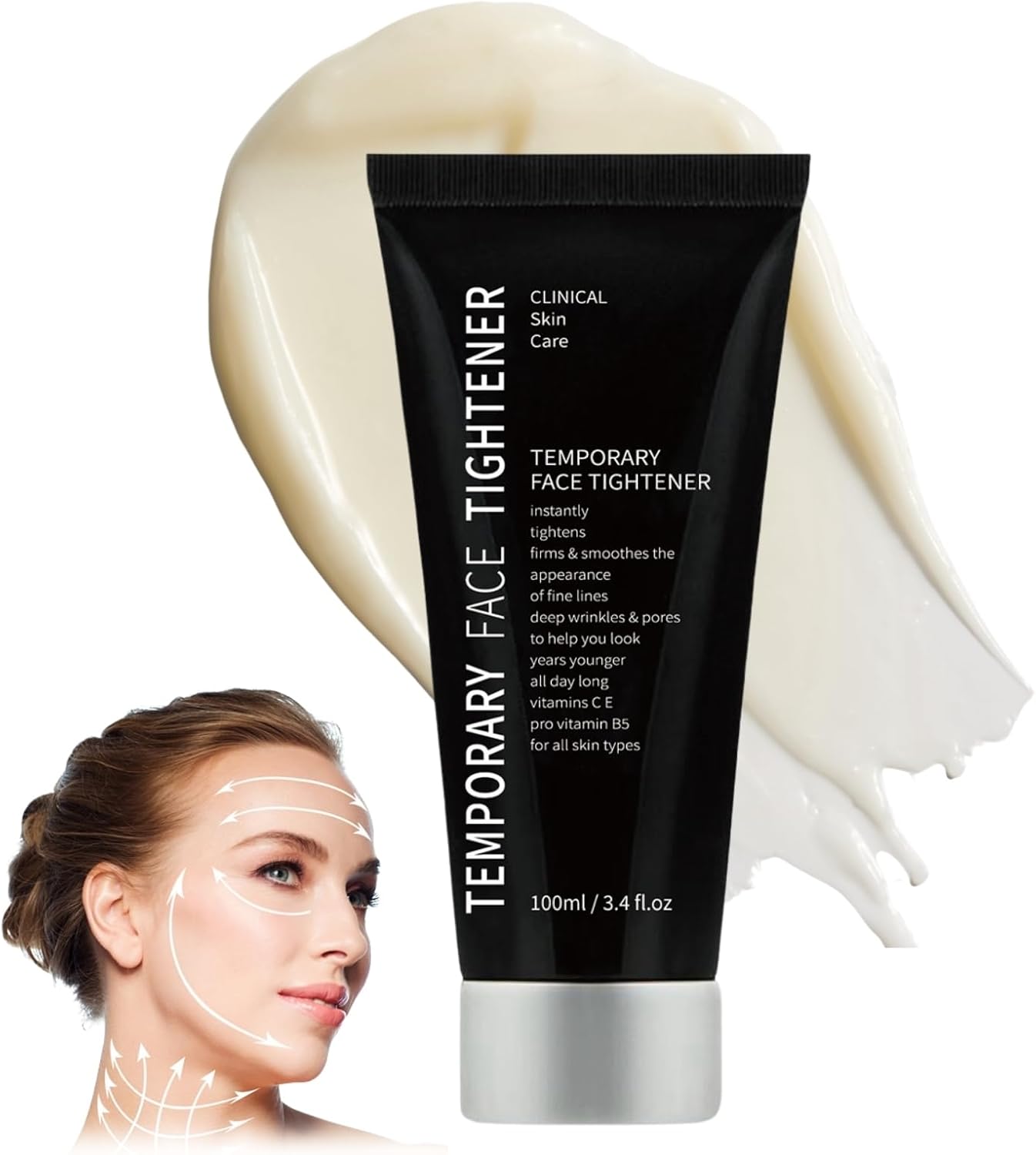 Instant Firmx Temporary Face Tightener, Skin Tightening Cream For Face,Instant Anti Wrinkle Face Cream,Firming & Tightening Face Cream,Reduce & Smooth Fine Lines Face Moisturiser,Face Cream for Women