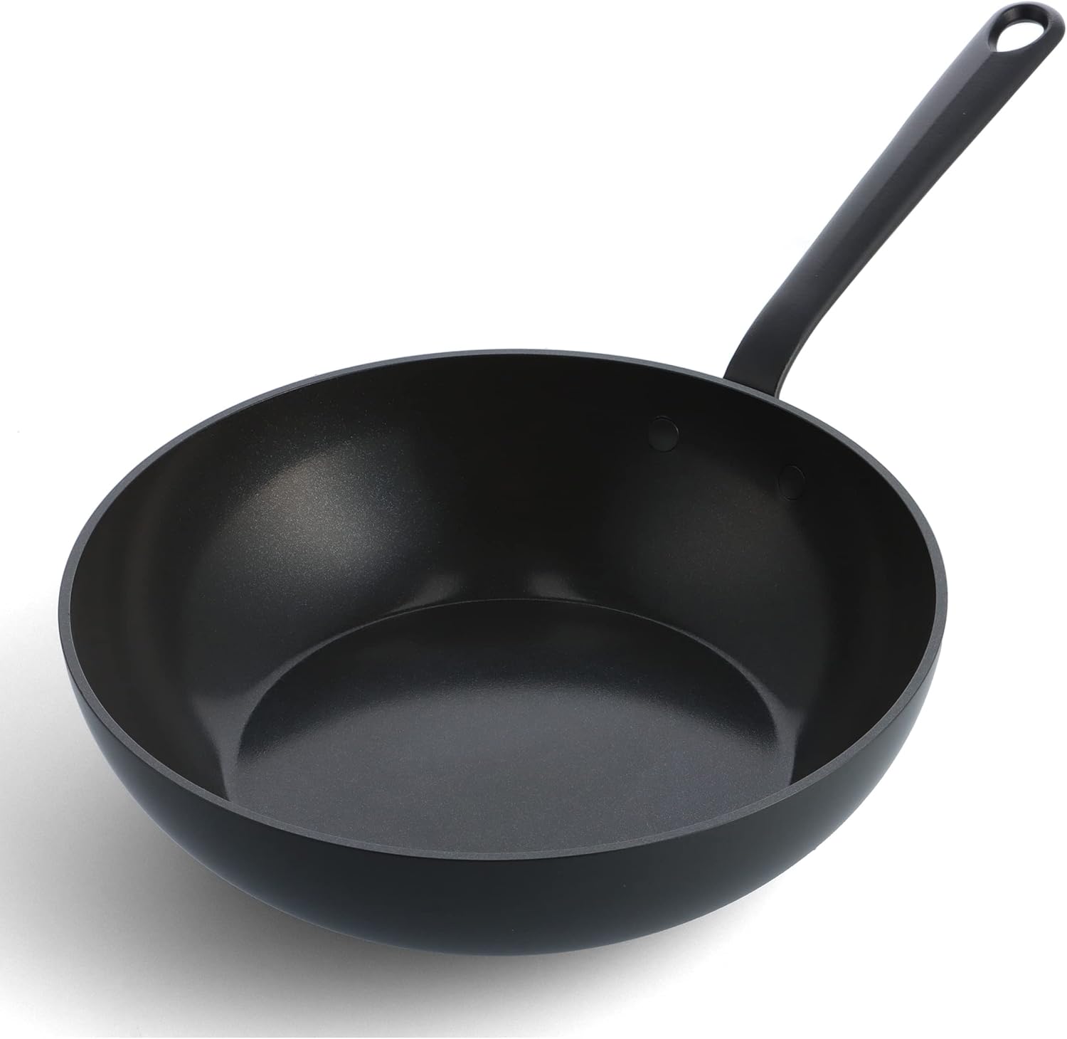 GreenPan Craft Healthy Ceramic Non-Stick 28 cm/3.6 Litre Wok Pan, PFAS-Free, Metal Safe, Cast Stainless Steel Handle, Induction Suitable, Oven Safe, Black