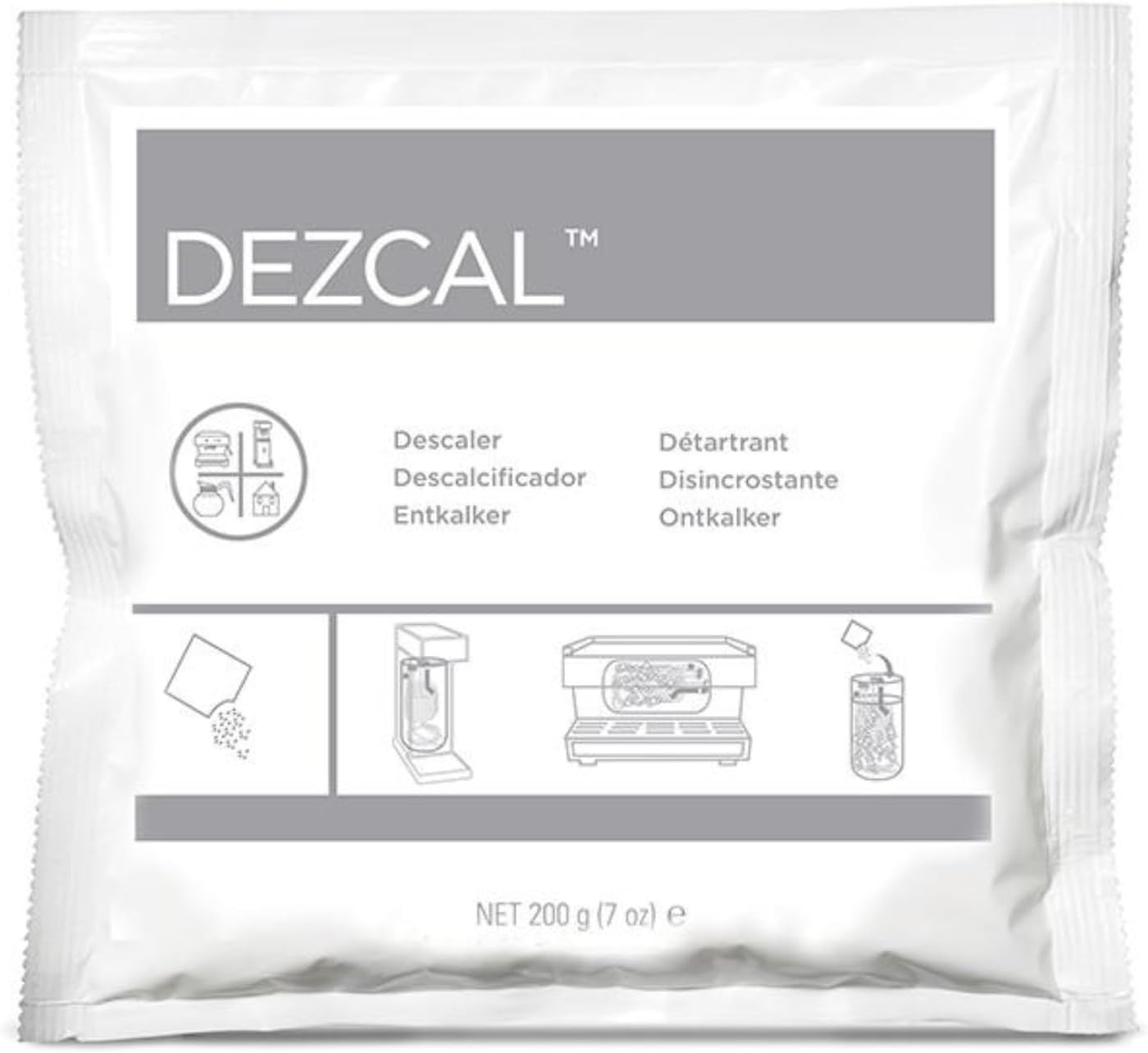 Urnex Dezcal Activated Scale Remover Powder Sachets 200g