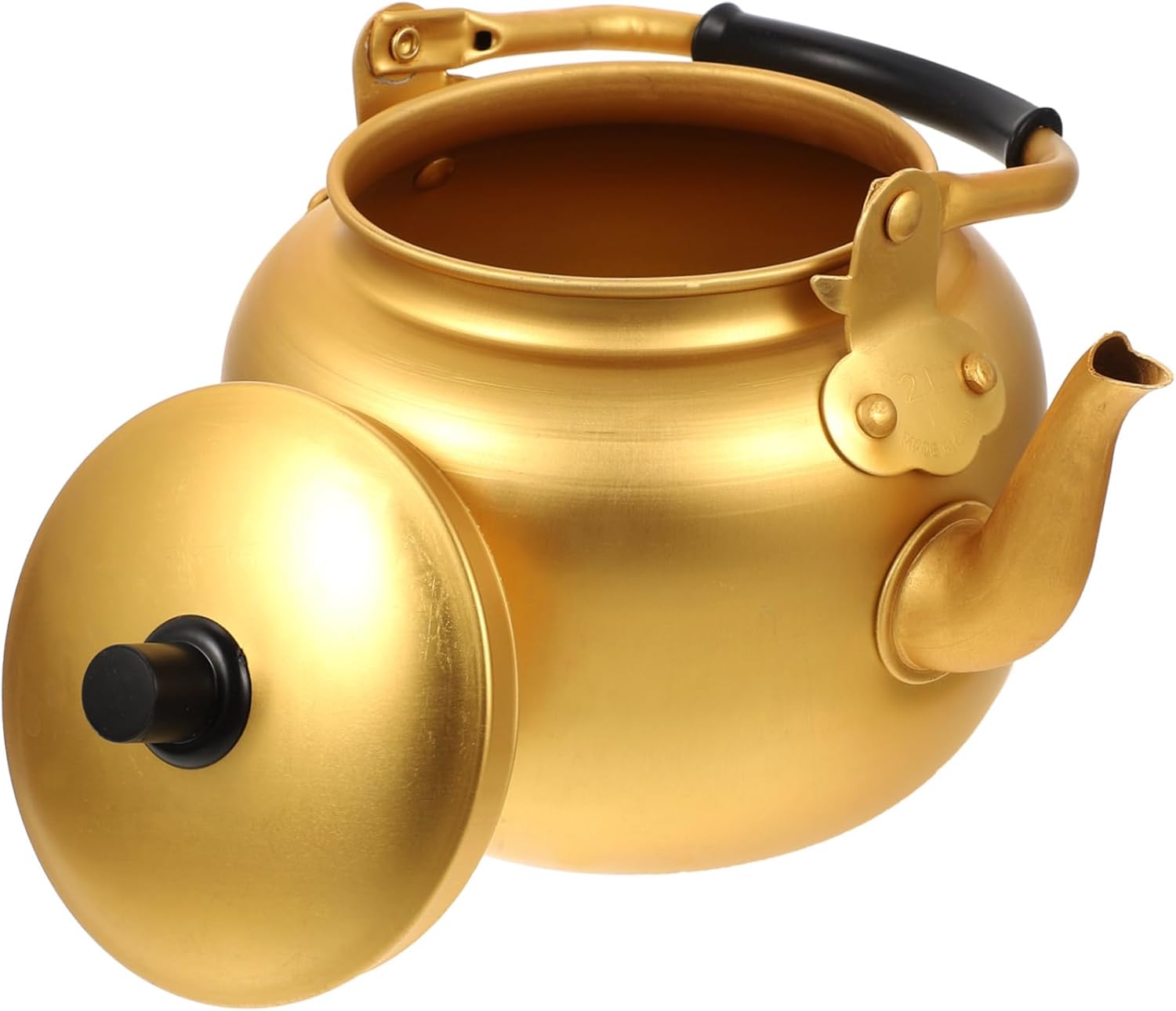 Homoyoyo Aluminium Tea Rice Wine Kettle 2l Capacity Non-Slip Handle for Household Commercial Use