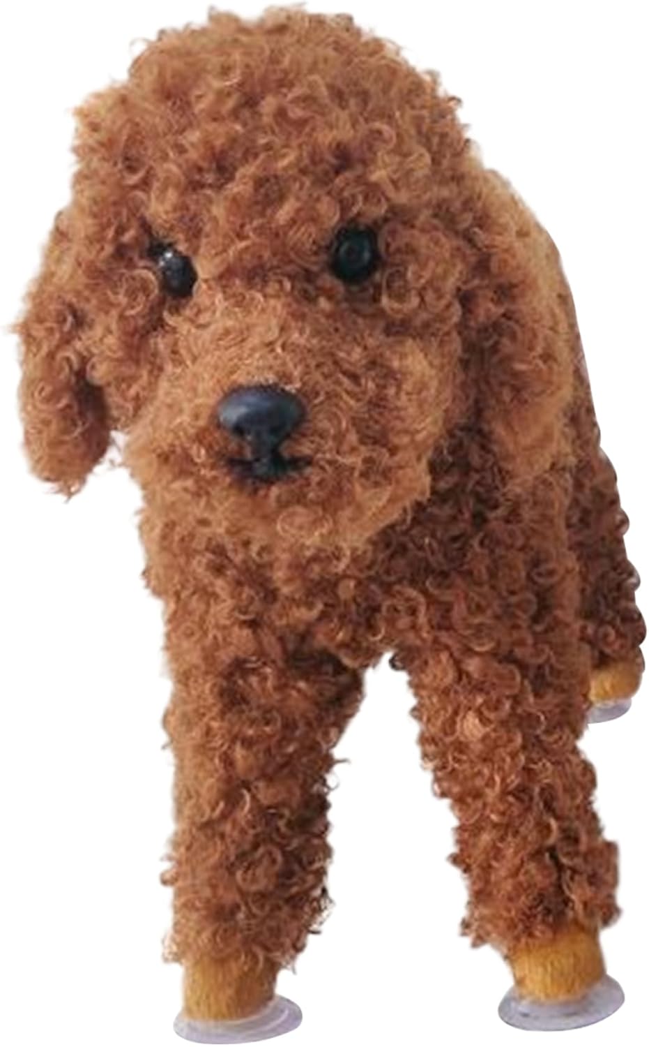 Dog Mating Toy, Silicone Dog Companion Toys with Suction Cup, Simulation Pet Estrus Vent Toys, Washable Interactive for for Small Meduim Dogs, Brown